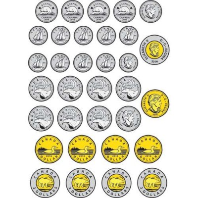 Monnaie Magnétique/33 pièces